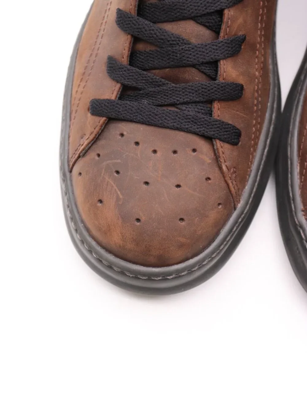 Camper Runner Four Sneakers Men's Size EU 43 Brown Leather Lace Up